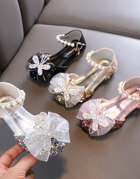 Alice Butterfly Mesh Glittery Shoe