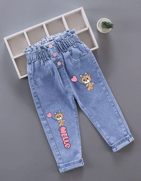 Playful Prints Denim Pant