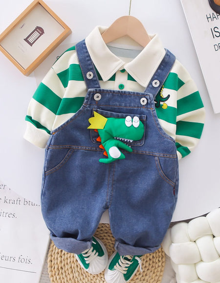 3D Dino Dung & Polo Tee Set