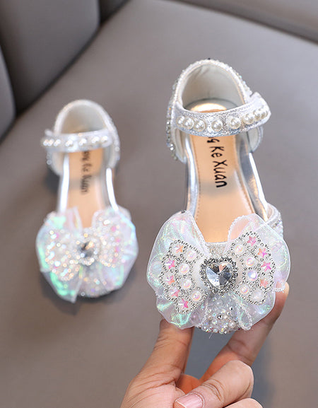 Crystal Bow Girls Shoes