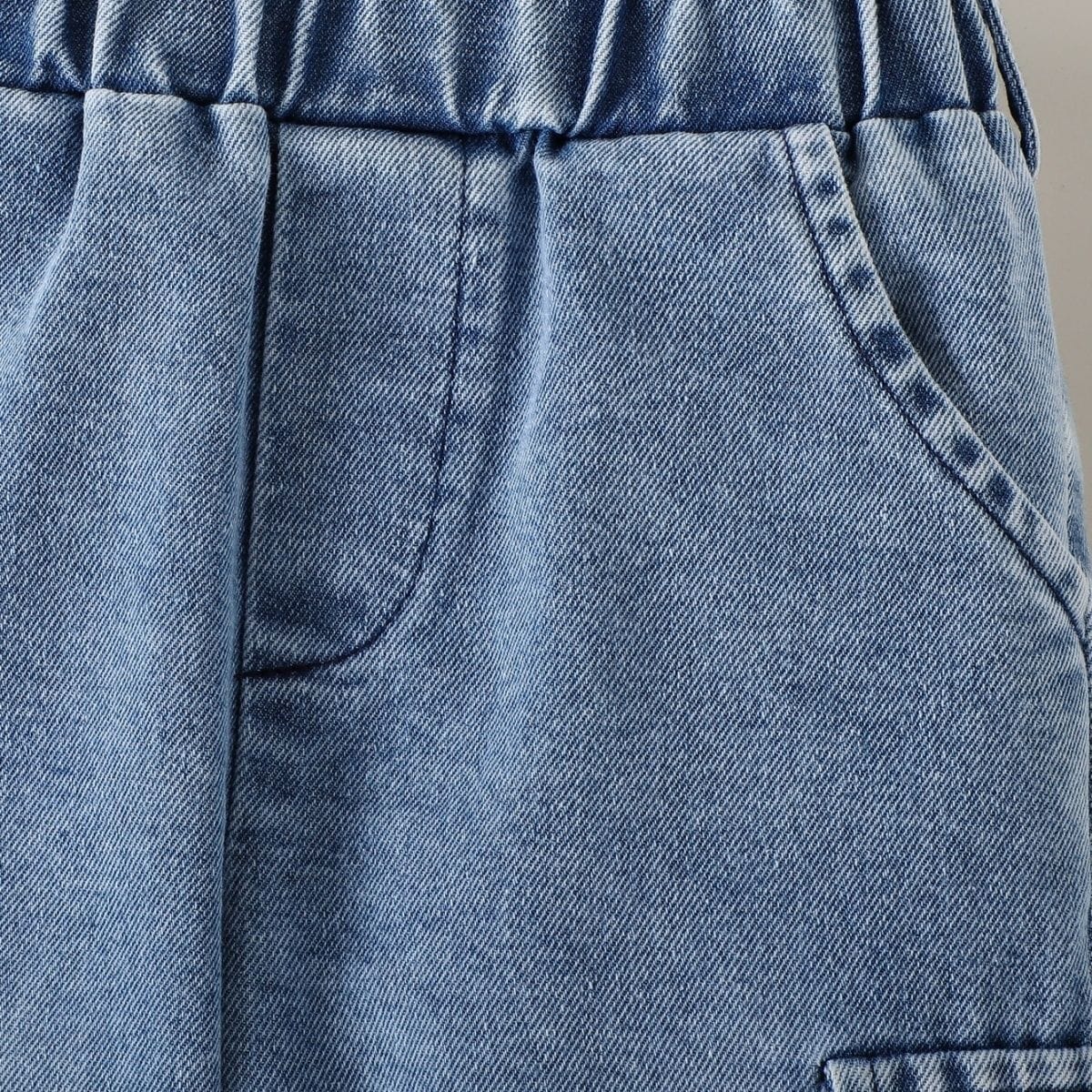 3D Flower Hoodie & Cargo Denim Set