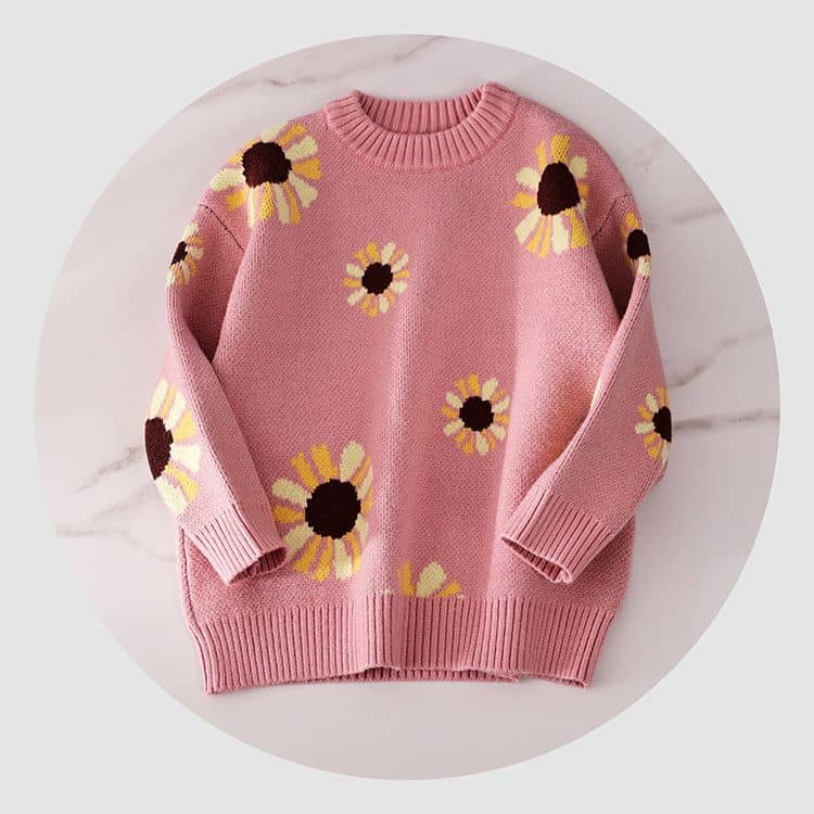 The Lila Sunflower Cashmere Sweater