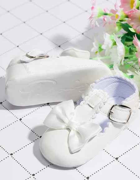 Patent Bow Baby Shoes