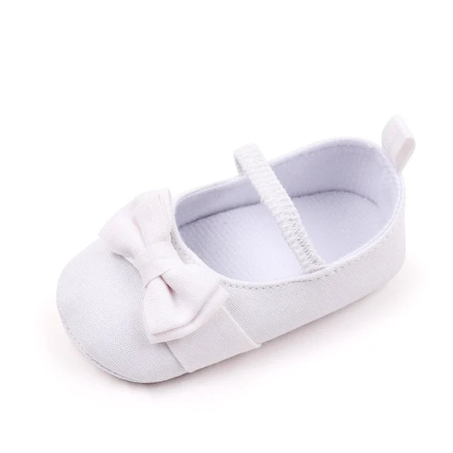 Denim Style Bow Baby Shoes