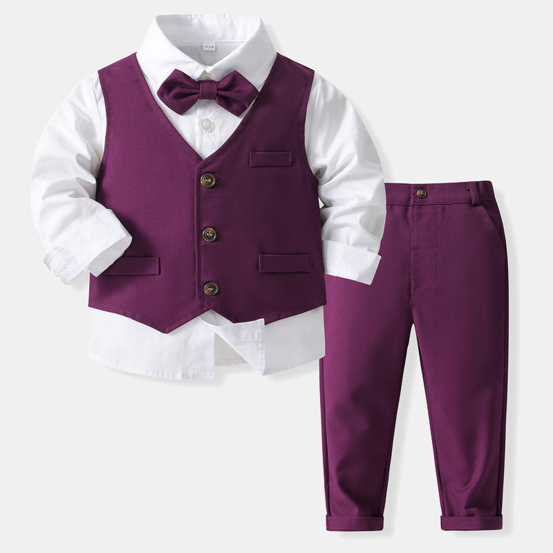 Dapper Formal Suit Set with Waistcoat