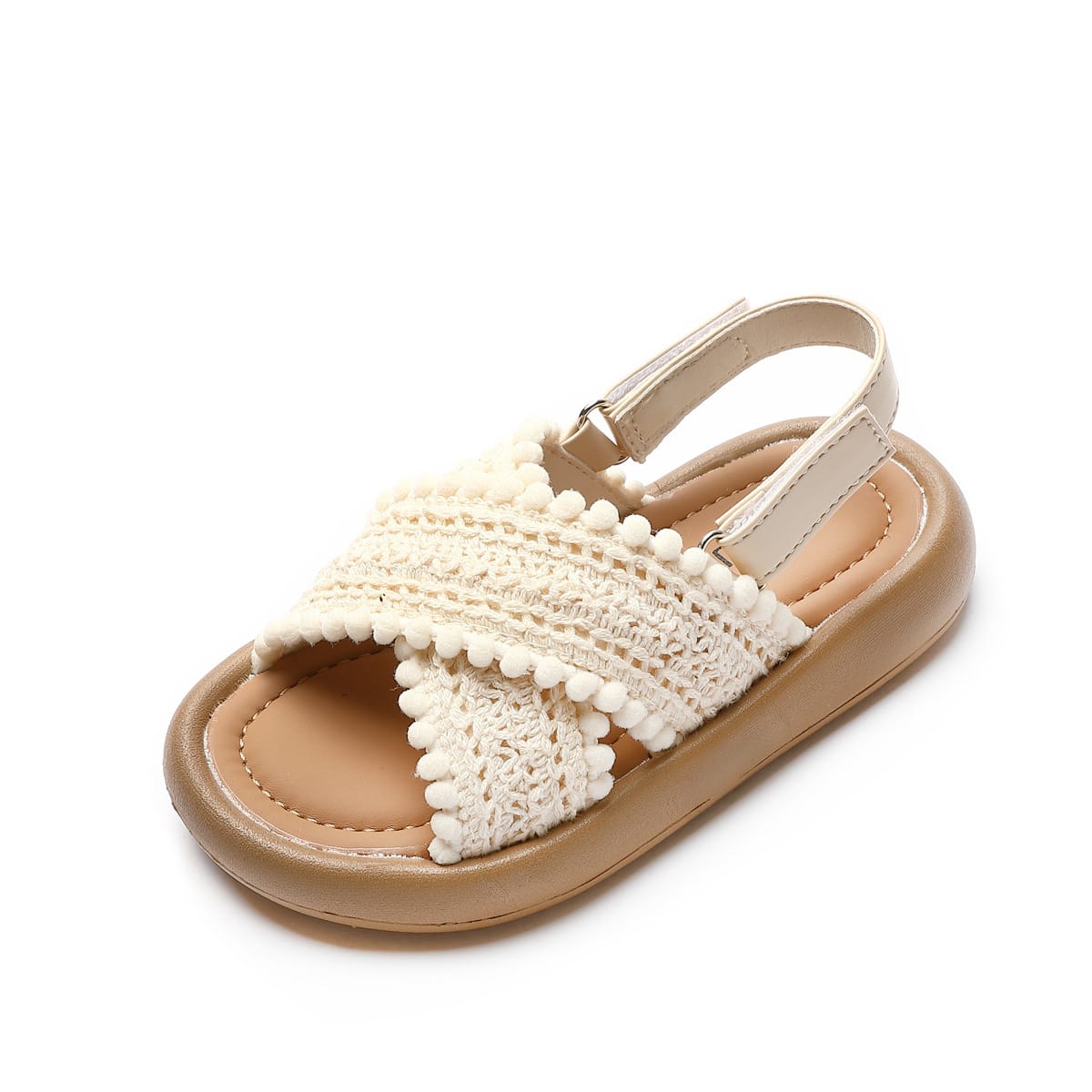 Braided PomPom Unisex Sandals