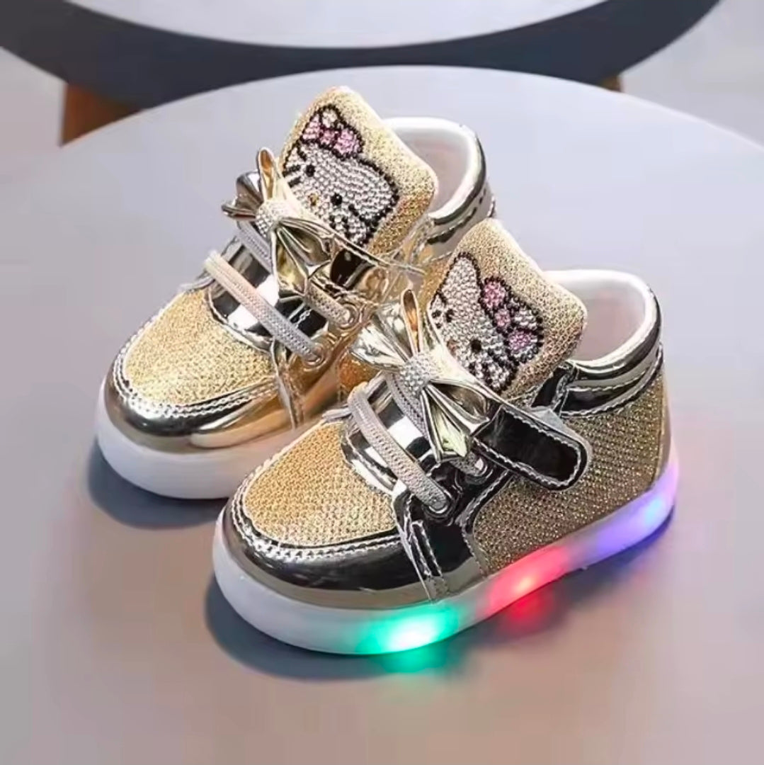 Twinkle Kitty Led High Top Sneakers