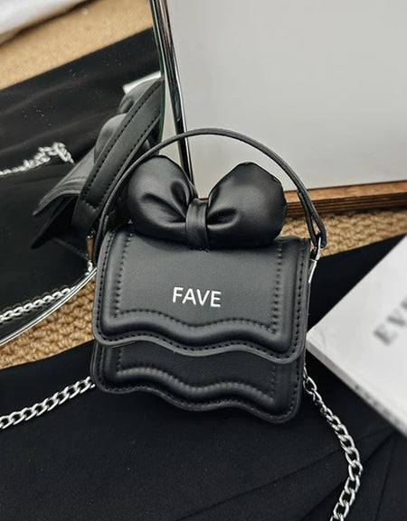 Cute Puffy Bow Mini Bag