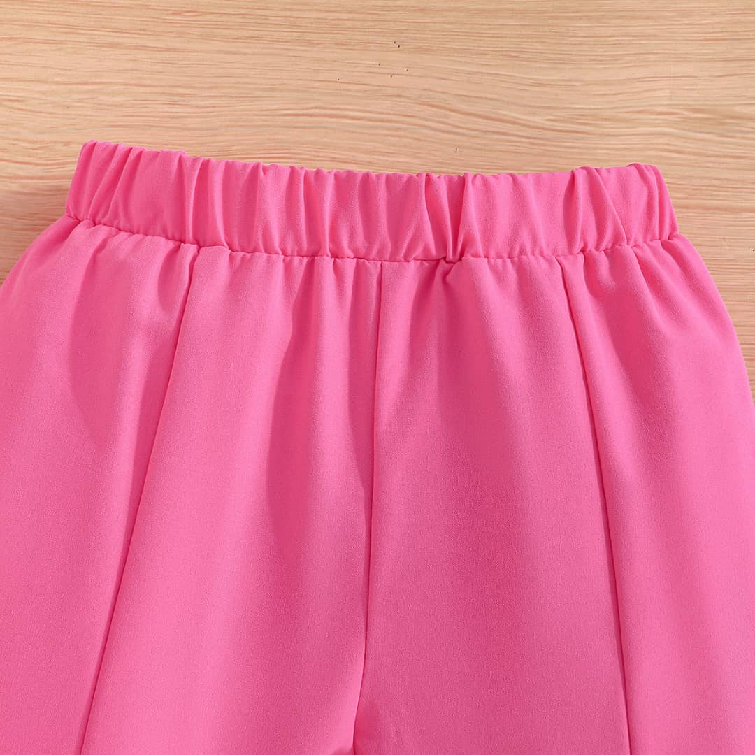 Chic Girls Double Breasted Blazer, Cami Top and Pant Set