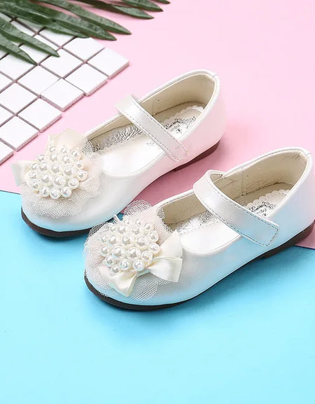 The Audrey Pearl& Bow Decor Flats