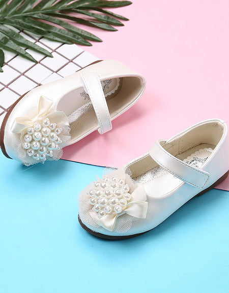 The Audrey Pearl& Bow Decor Flats