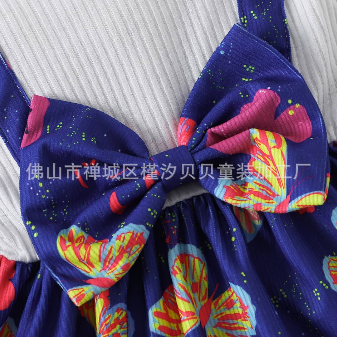 Butterfly Whimsy Pinafore Dress with Headband