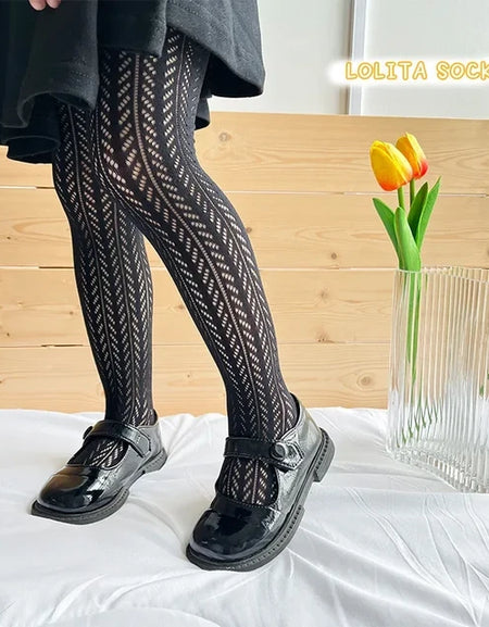 Wheat Patterned Fishnet Stockings/Pop socks