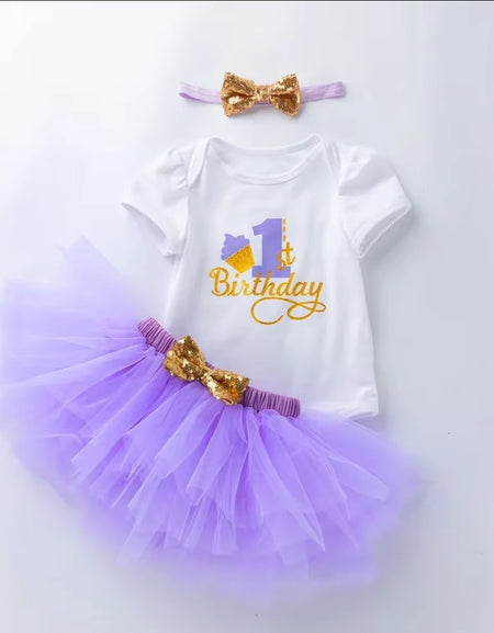 Cupcake First Birthday Outfit