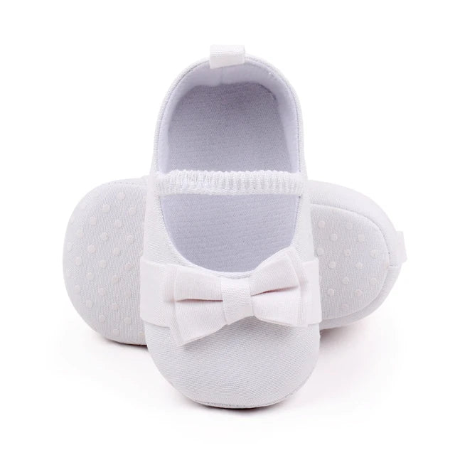 Denim Style Bow Baby Shoes