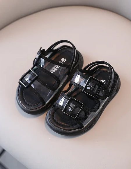 Translucent Double Vamp Kids Sandal