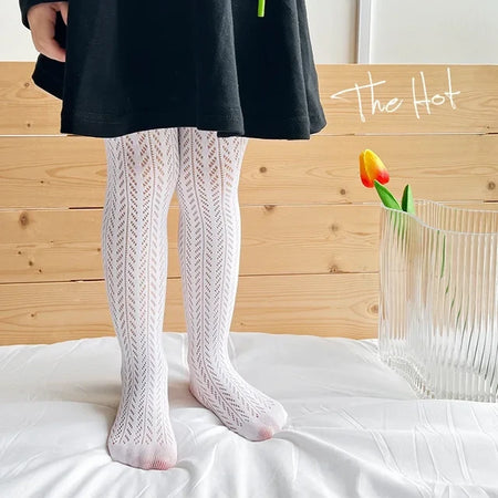 Wheat Patterned Fishnet Stockings/Pop socks