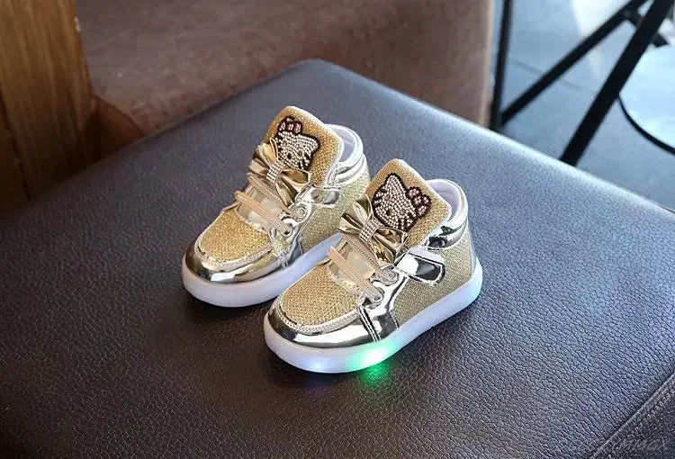 Twinkle Kitty Led High Top Sneakers