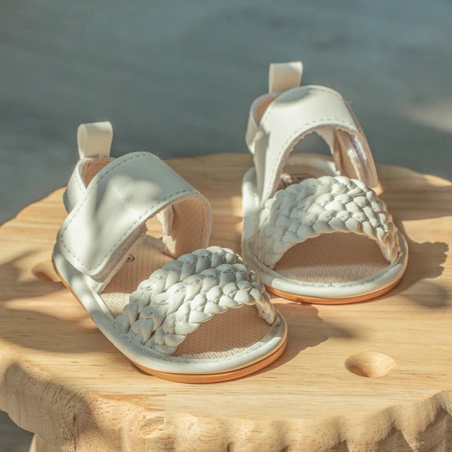 Triple Woven Strap Baby Sandals