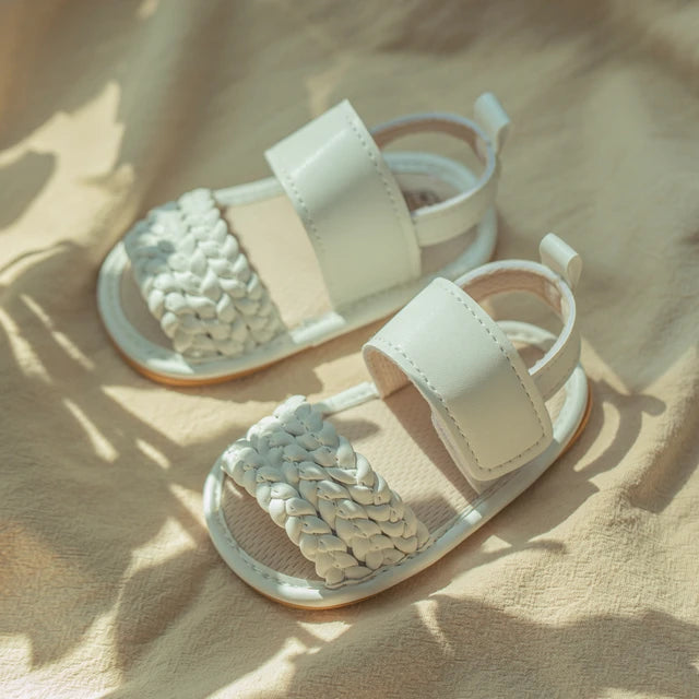 Triple Woven Strap Baby Sandals