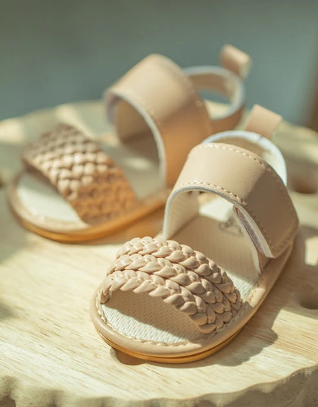 Triple Woven Strap Baby Sandals