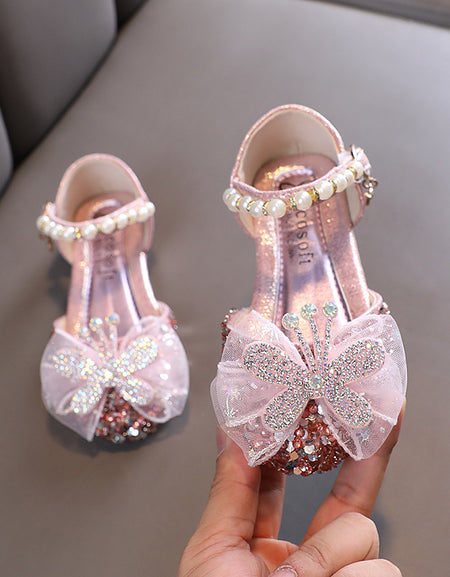 Alice Butterfly Mesh Glittery Shoe