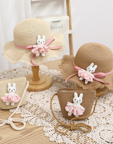 The Amelia Straw Hat & Bag Set