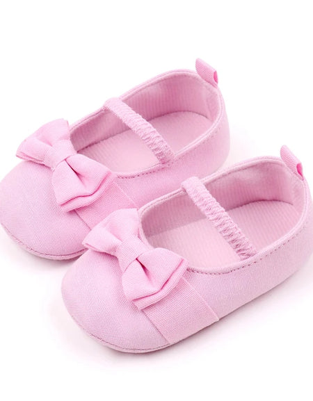 Denim Style Bow Baby Shoes
