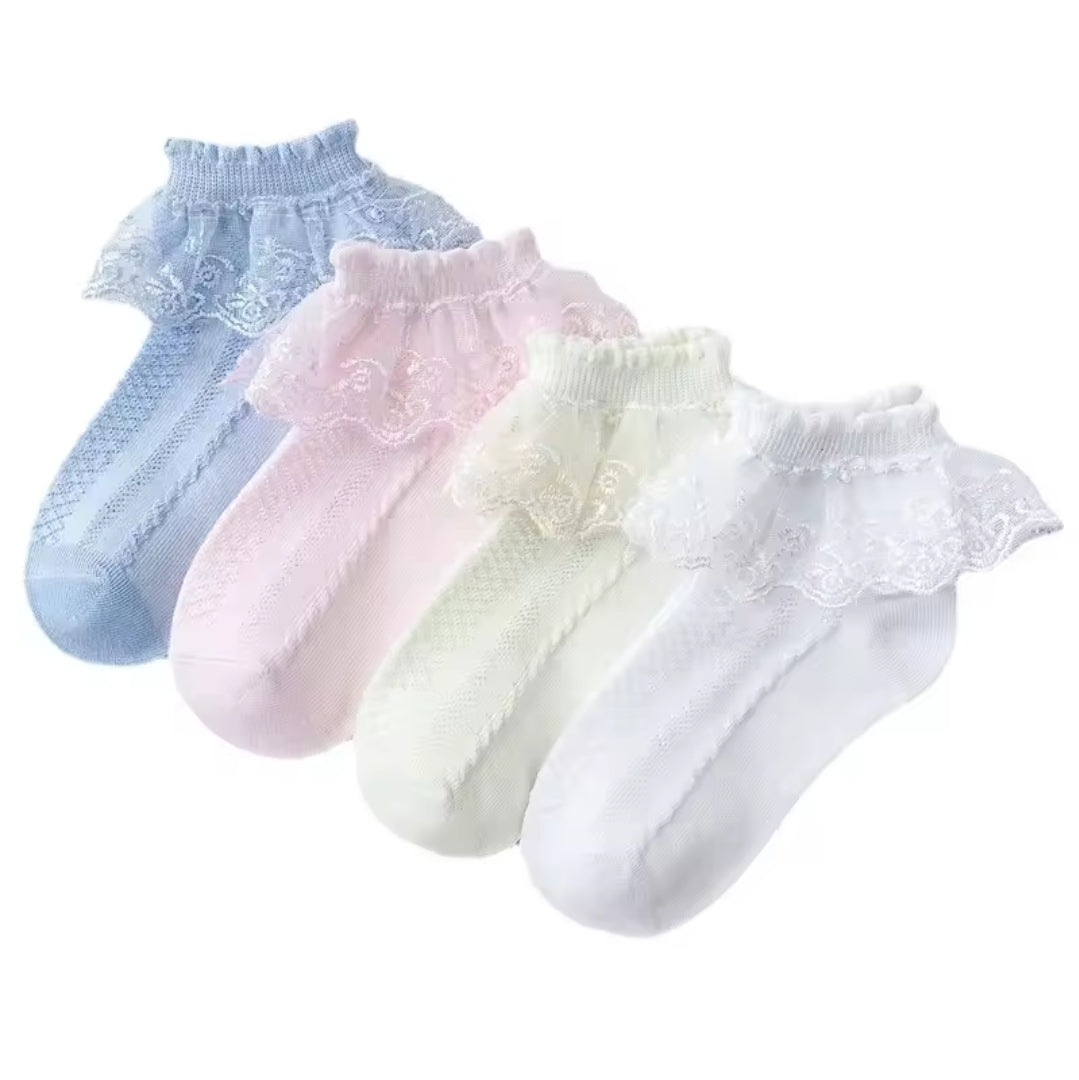 Scalloped Lace Frill Socks