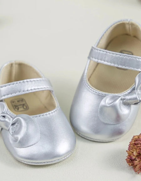Baby Girls Slant Bow Shoes
