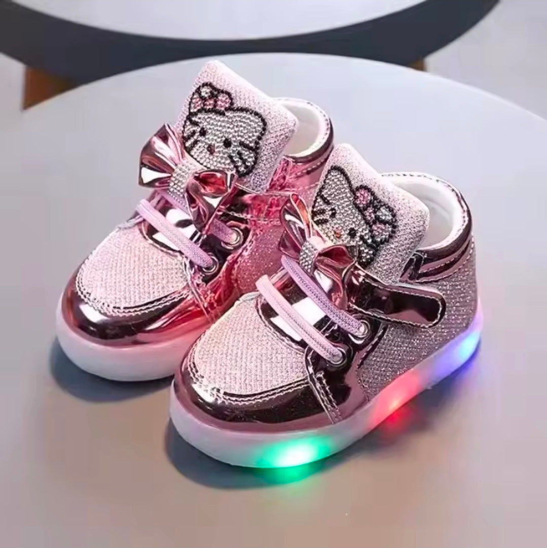 Twinkle Kitty Led High Top Sneakers