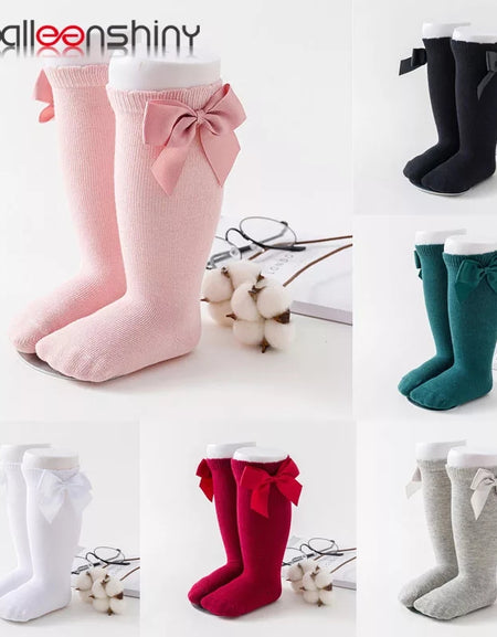 Knee High Bow Socks