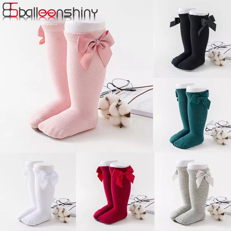 Knee High Bow Socks