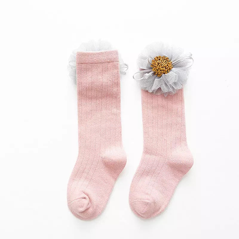Beautiful Flower Detail Socks