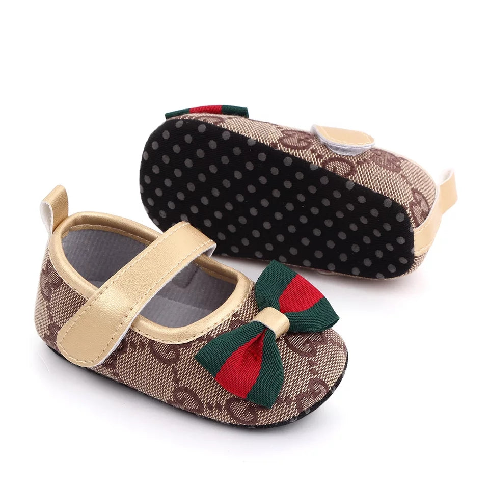 Gucci Inspired Baby Bow Shoes