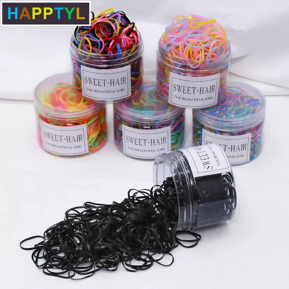 Candy Color Elastic Hair Rings