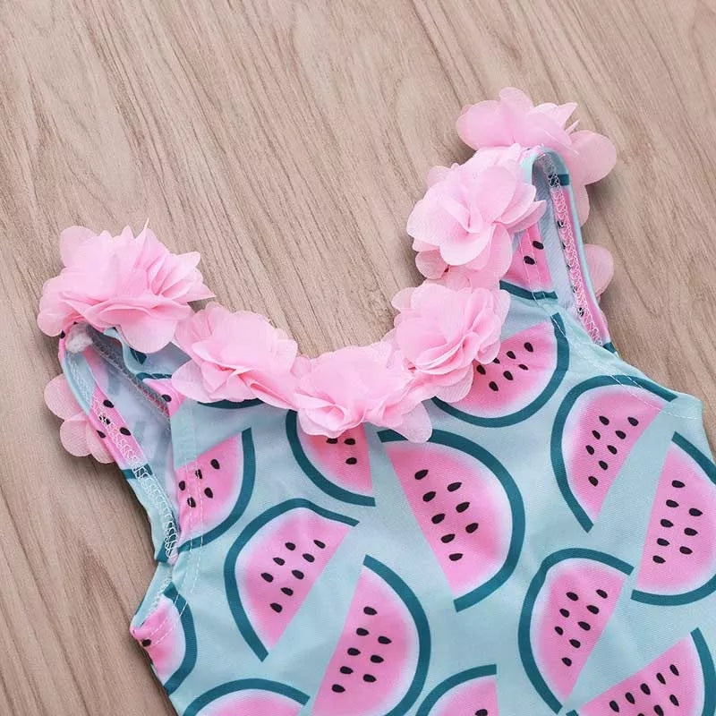 Cute Ruffle Watermelon Swimsuit