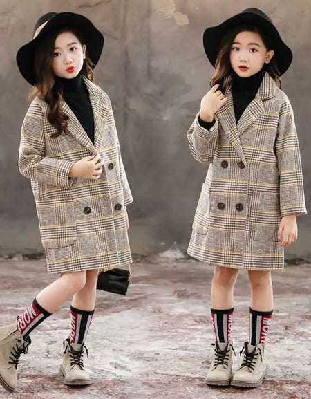 CLASSIC PLAID TRENCH COAT / JACKET