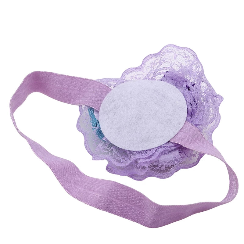 Tricolor Rose Lace Statement Headband