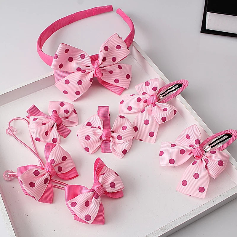 Hair Bows and Clips Set