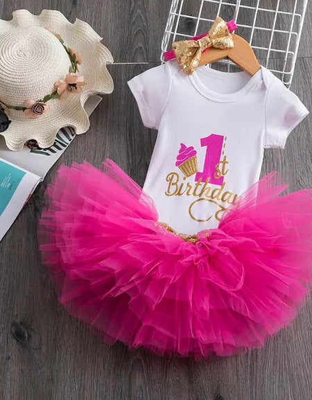 Cupcake First Birthday Outfit