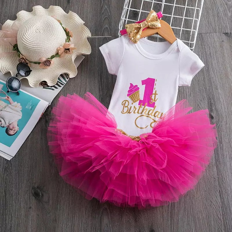 Cupcake First Birthday Outfit