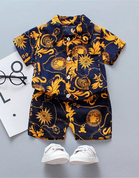 Boys Boohoo Inspired Shirt and Shorts set - Treasure Chains