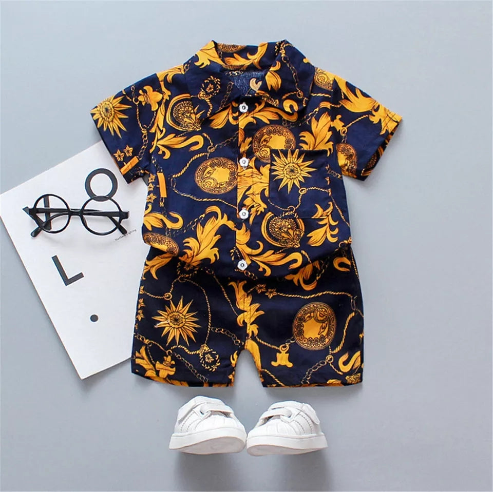 Boys Boohoo Inspired Shirt and Shorts set - Treasure Chains