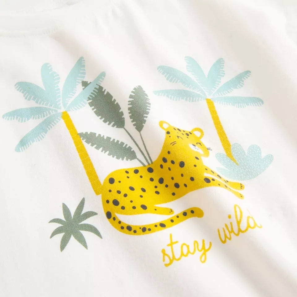 Stay Wild Tiger Print T-shirt & short Set