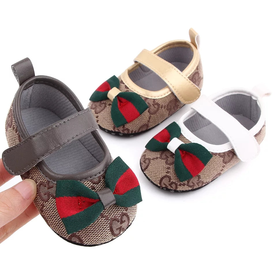 Gucci Inspired Baby Bow Shoes