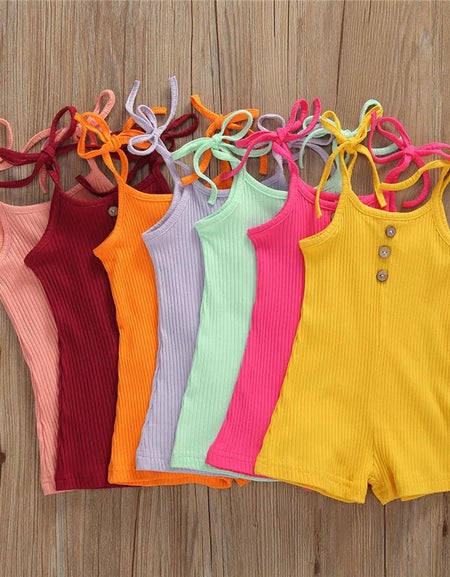 Button Detail Playsuit