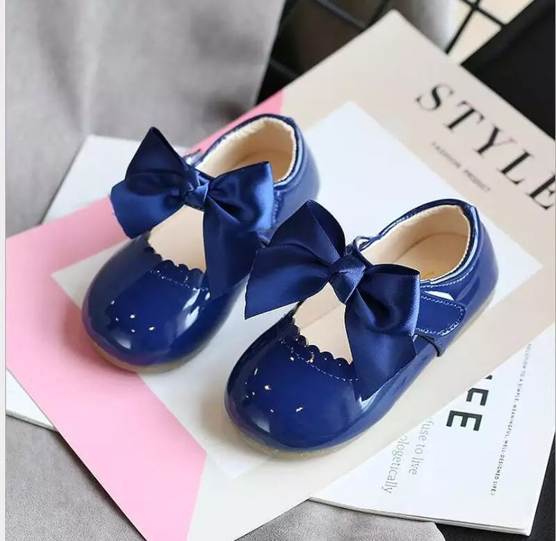 Patent Bow Shoes