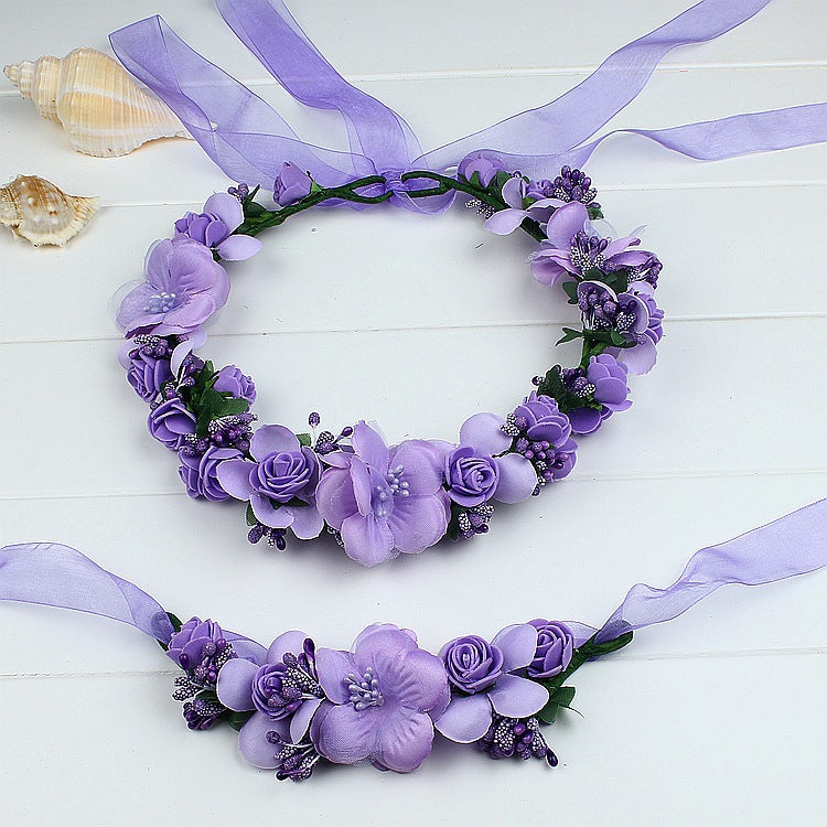 Mom and daughter Flower Halo Set