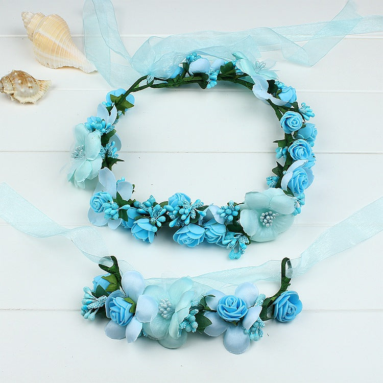 Mom and daughter Flower Halo Set